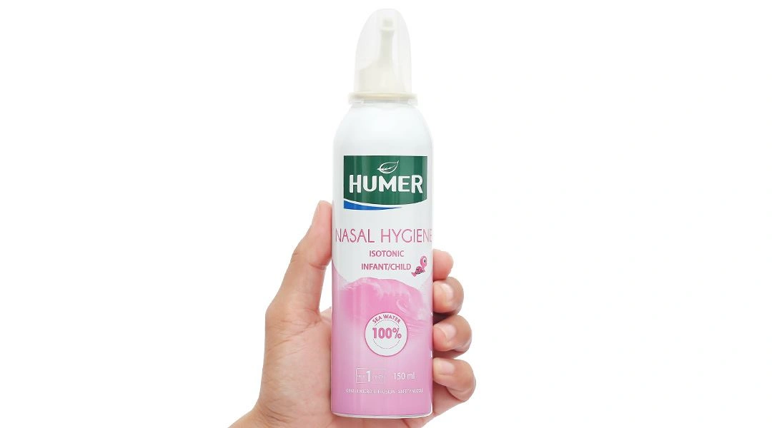 Dung dịch xịt mũi Humer Nasal Hygiene vệ sinh mũi hằng ngày cho bé chai 150ml - 8